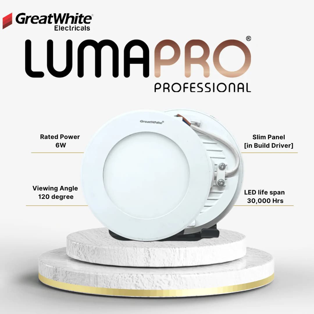 SLIM PANEL (THERMO PLASTIC) - EDGE LIT (INBUILT DRIVER) ROUND