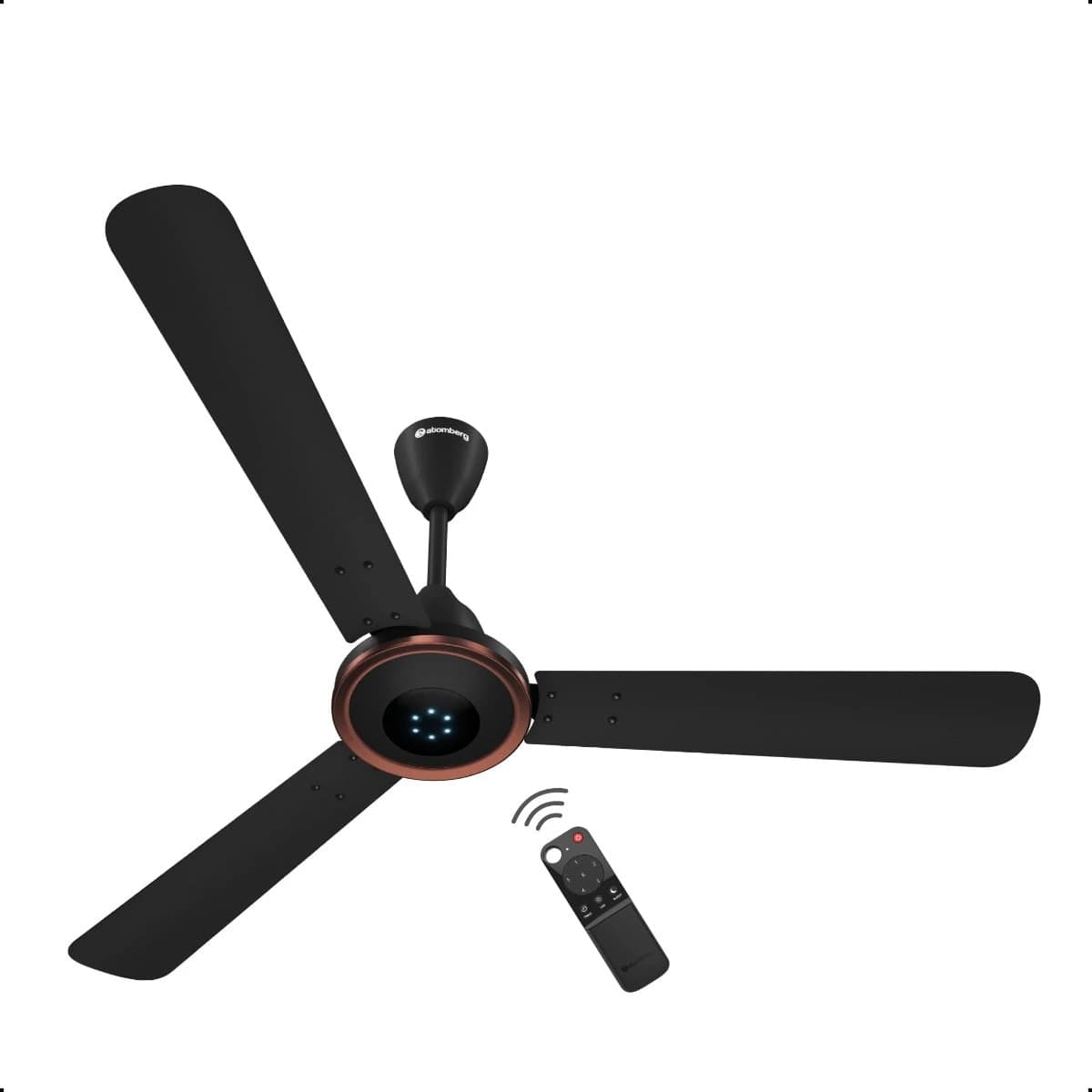 Atomberg Erica Artesia BLDC Ceiling Fan with Remote - Midnight Black