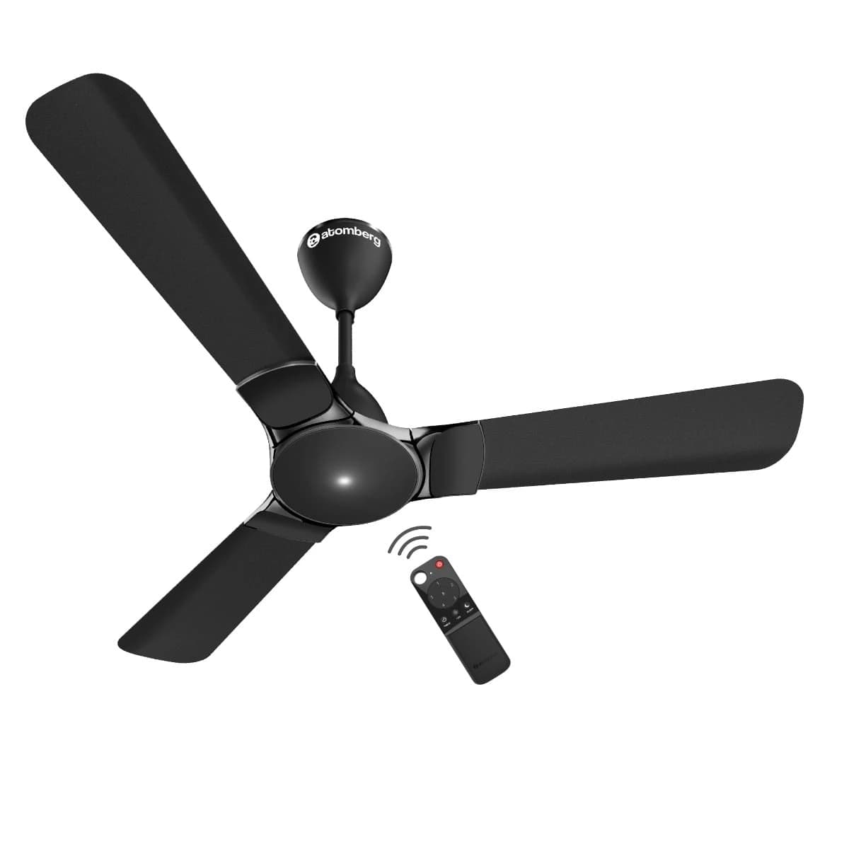 Atomberg Erica Nuvo BLDC Ceiling Fan with Regulator - Midnight Black