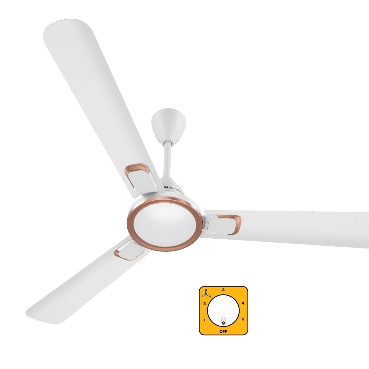 Atomberg Erica Signature BLDC Ceiling Fan with Regulator - Gloss White
