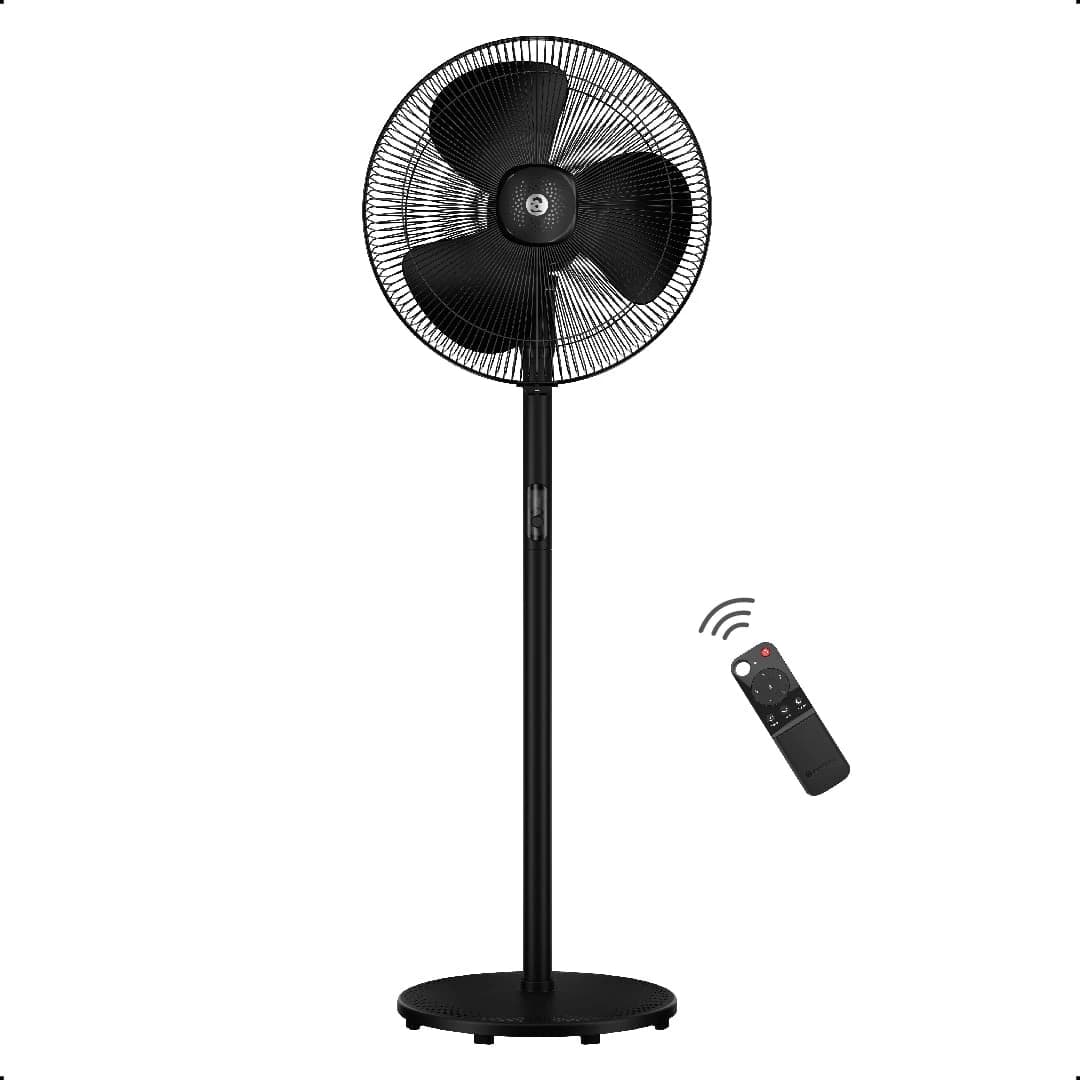 Atomberg Renesa Pedestal Fan with Remote - Midnight Black